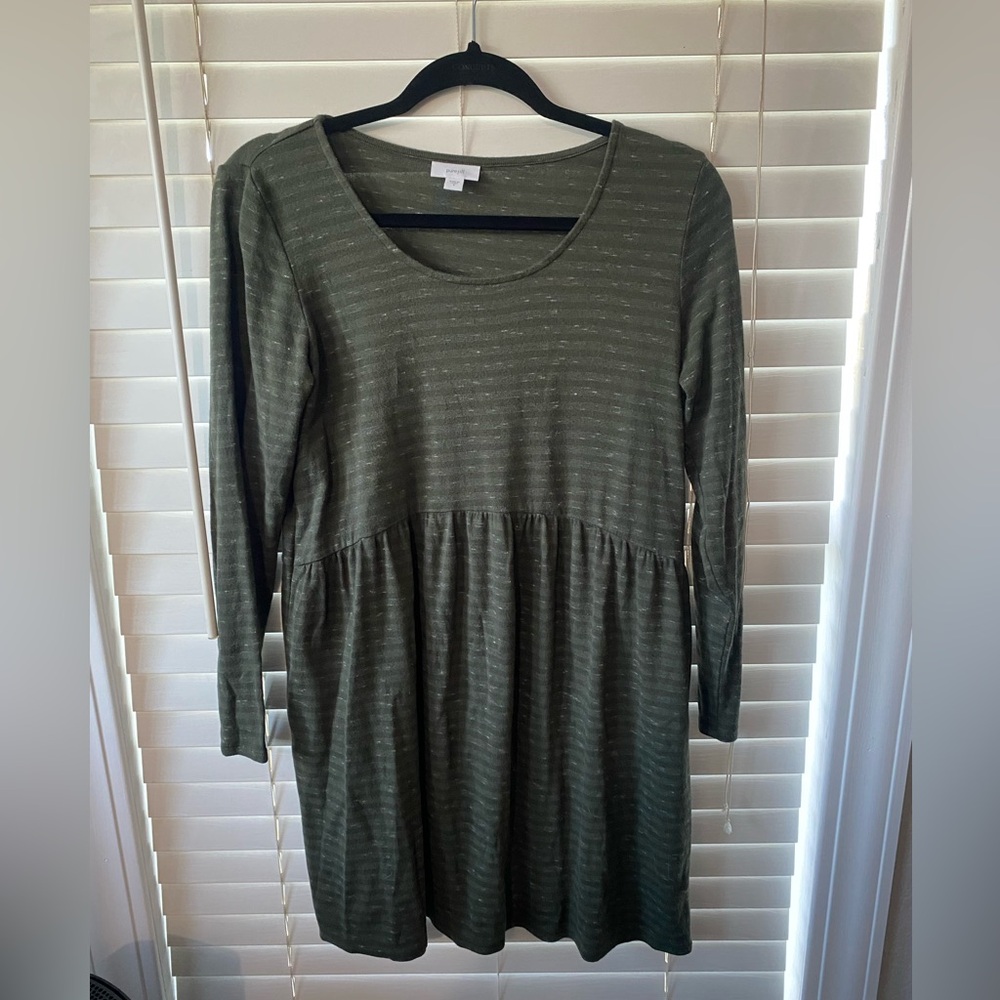 Accepting offers- Olive Green Long Sleeve Dress